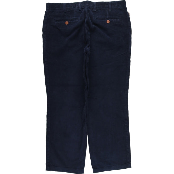 Barbour Corduroy Pants, Made in Spain, Size 46, Men's, W35 (equivalent) cotton navy blue type Vintage Second Hand
