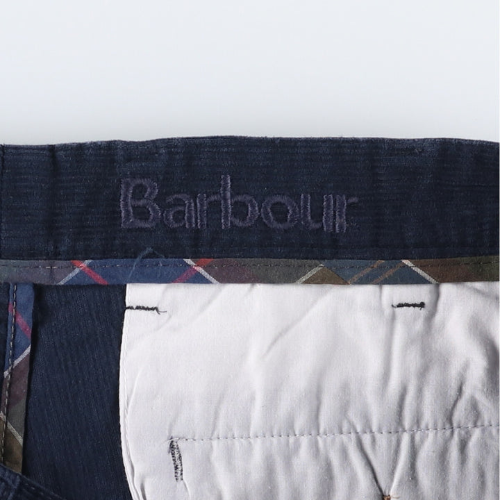 Barbour Corduroy Pants, Made in Spain, Size 46, Men's, W35 (equivalent) cotton navy blue type Vintage Second Hand
