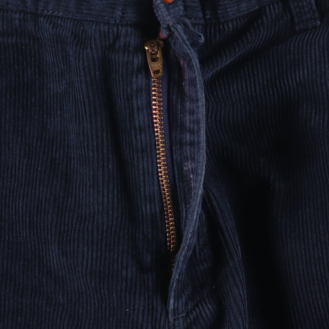 Barbour Corduroy Pants, Made in Spain, Size 46, Men's, W35 (equivalent) cotton navy blue type Vintage Second Hand