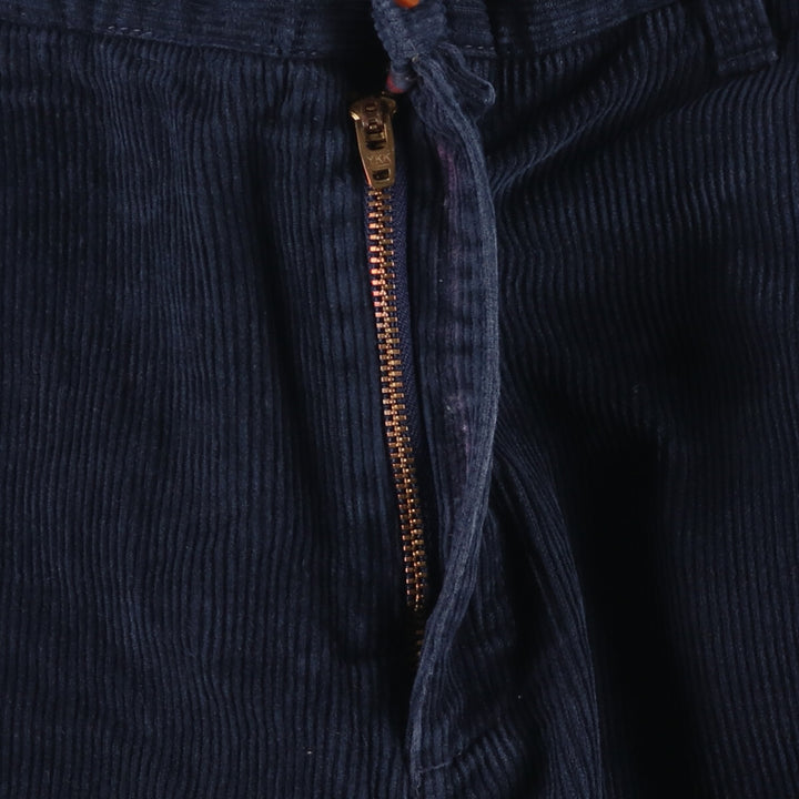 Barbour Corduroy Pants, Made in Spain, Size 46, Men's, W35 (equivalent) cotton navy blue type Vintage Second Hand