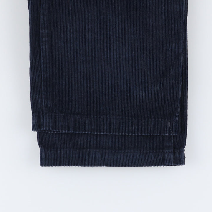 Barbour Corduroy Pants, Made in Spain, Size 46, Men's, W35 (equivalent) cotton navy blue type Vintage Second Hand