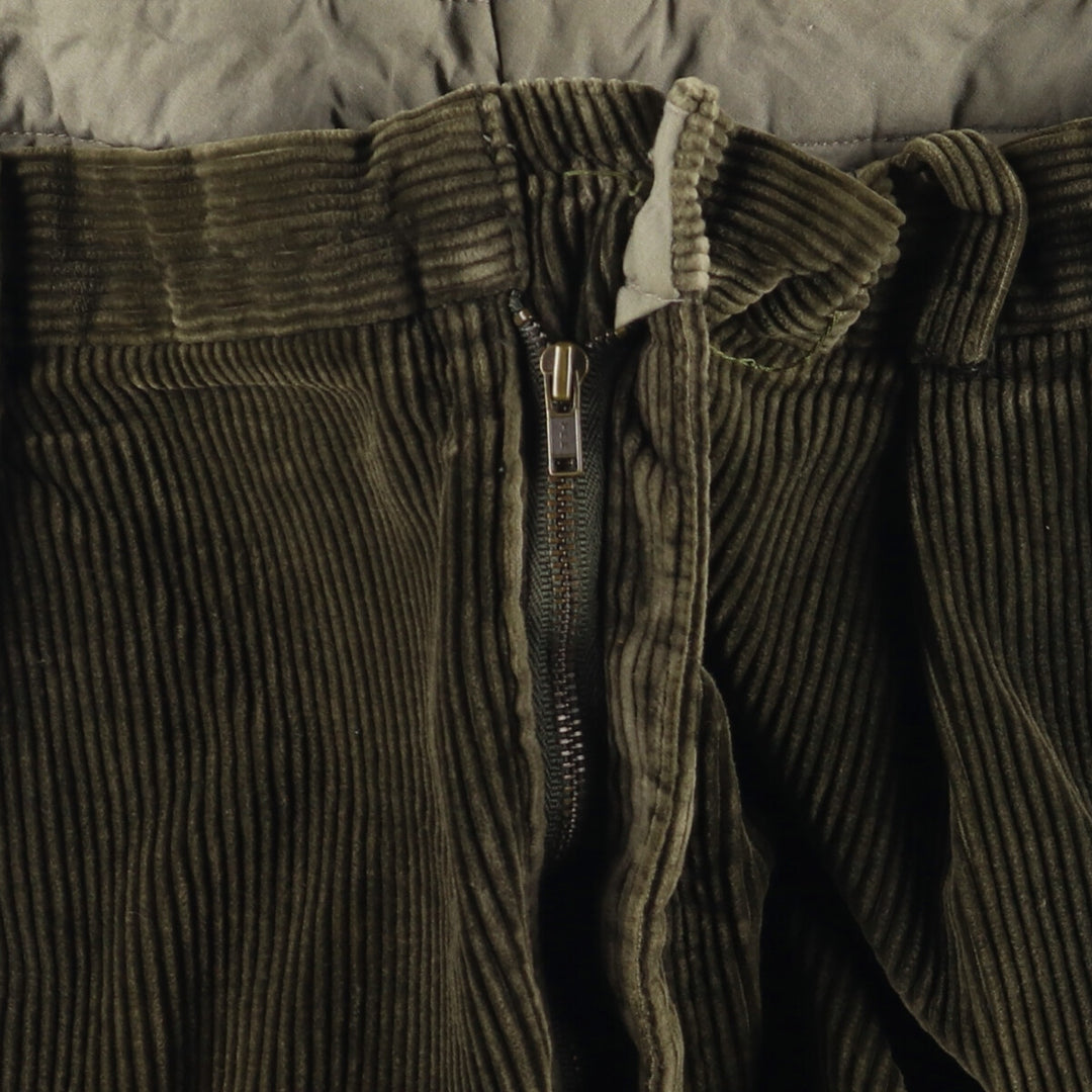 90'S Nautica Two-pleat Corduroy Pants, Men's, Vintage, Size 36 cotton Khaki type Vintage Second Hand