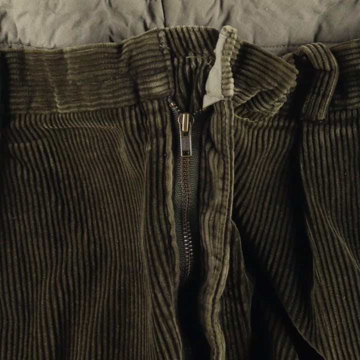 90'S Nautica Two-pleat Corduroy Pants, Men's, Vintage, Size 36 cotton Khaki type Vintage Second Hand