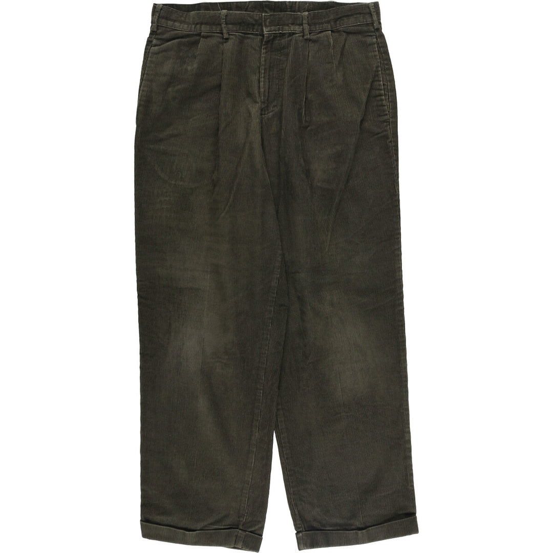 Dockers Recode Two-Pleated Corduroy Pants, Men's, Size W35 cotton Khaki type Vintage Second Hand