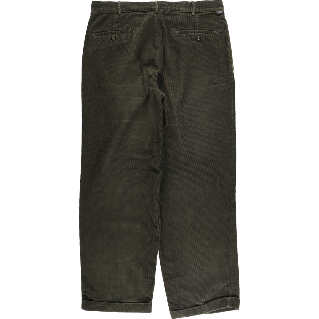 Dockers Recode Two-Pleated Corduroy Pants, Men's, Size W35 cotton Khaki type Vintage Second Hand