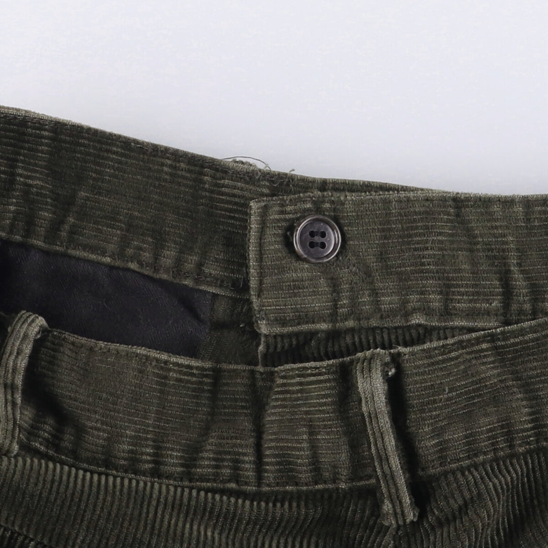 Dockers Recode Two-Pleated Corduroy Pants, Men's, Size W35 cotton Khaki type Vintage Second Hand