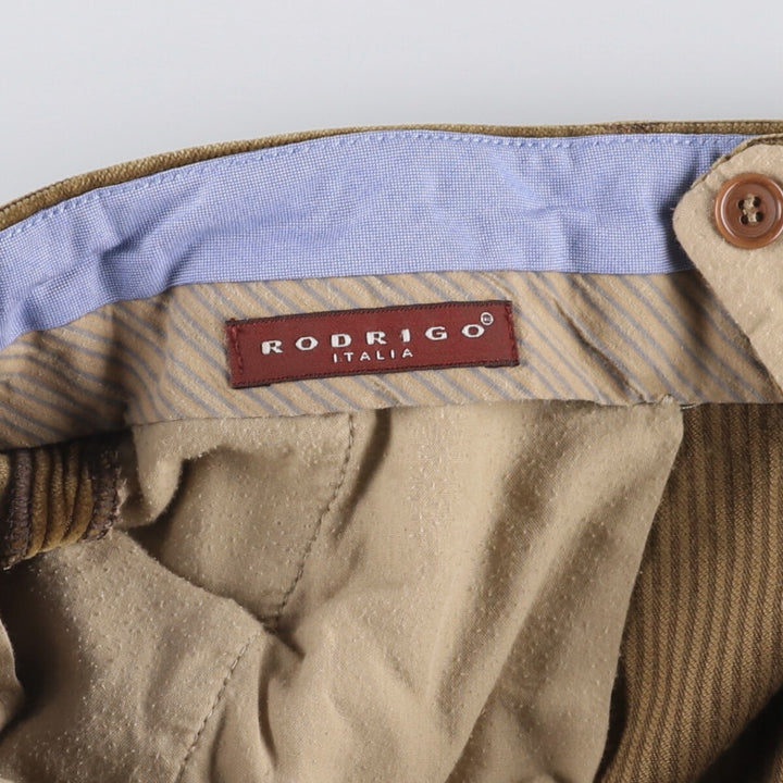 RODRIGO Corduroy Pants Men's Size 35 cotton brown type Vintage Second Hand