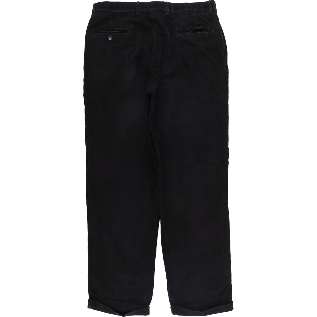 JOS.A.BANK Two-pleat Corduroy Pants, Men's Size 36 unclear black type Vintage Second Hand