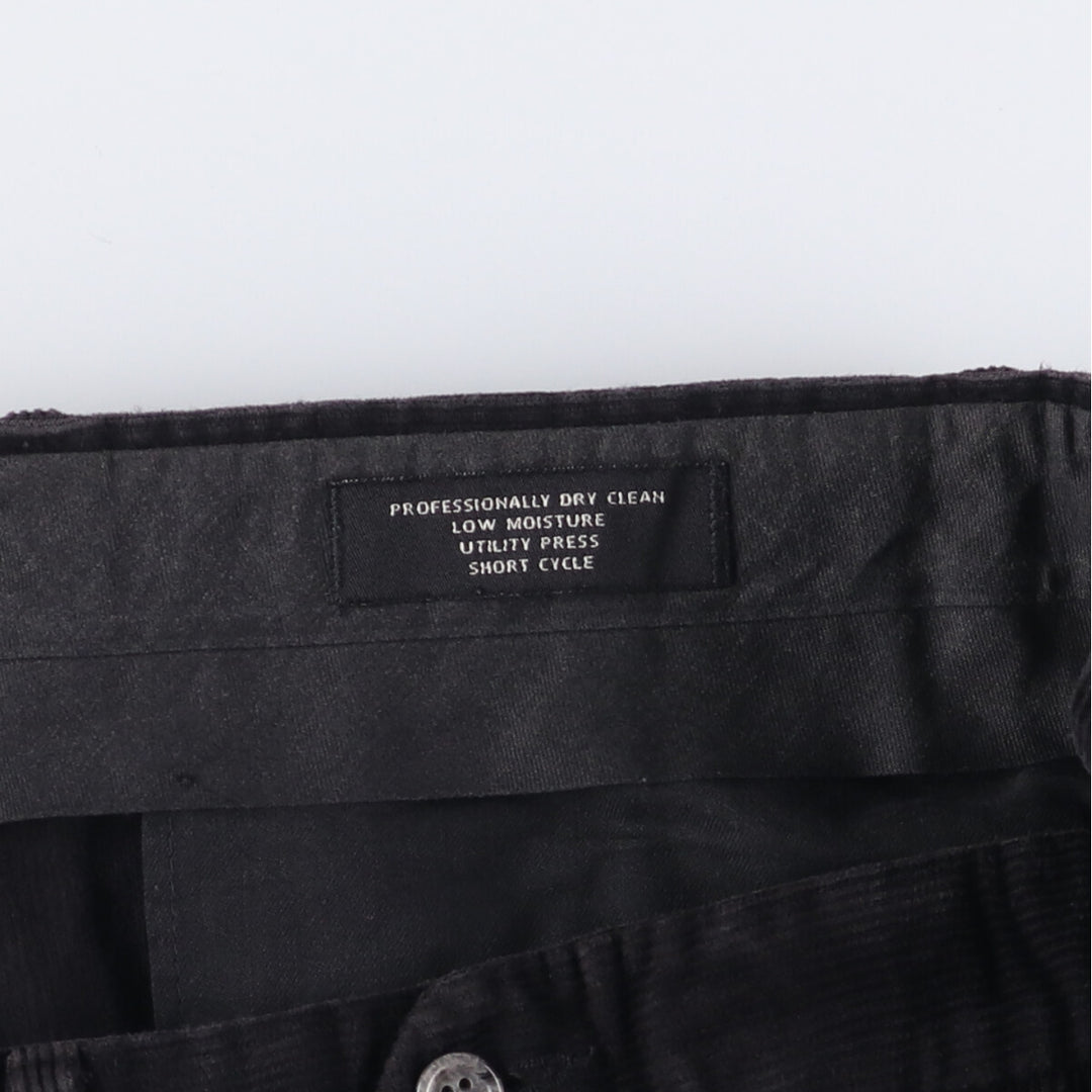 JOS.A.BANK Two-pleat Corduroy Pants, Men's Size 36 unclear black type Vintage Second Hand