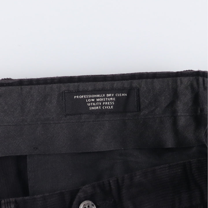 JOS.A.BANK Two-pleat Corduroy Pants, Men's Size 36 unclear black type Vintage Second Hand