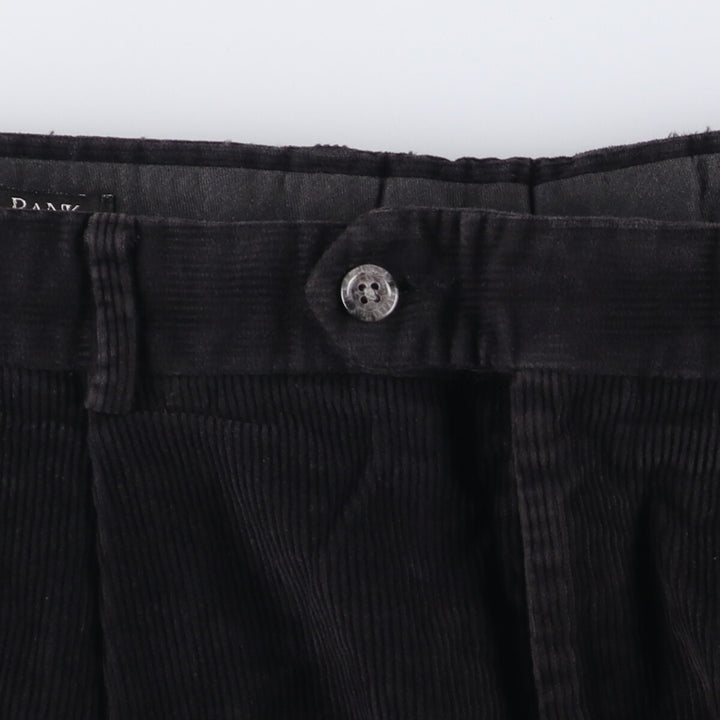 JOS.A.BANK Two-pleat Corduroy Pants, Men's Size 36 unclear black type Vintage Second Hand