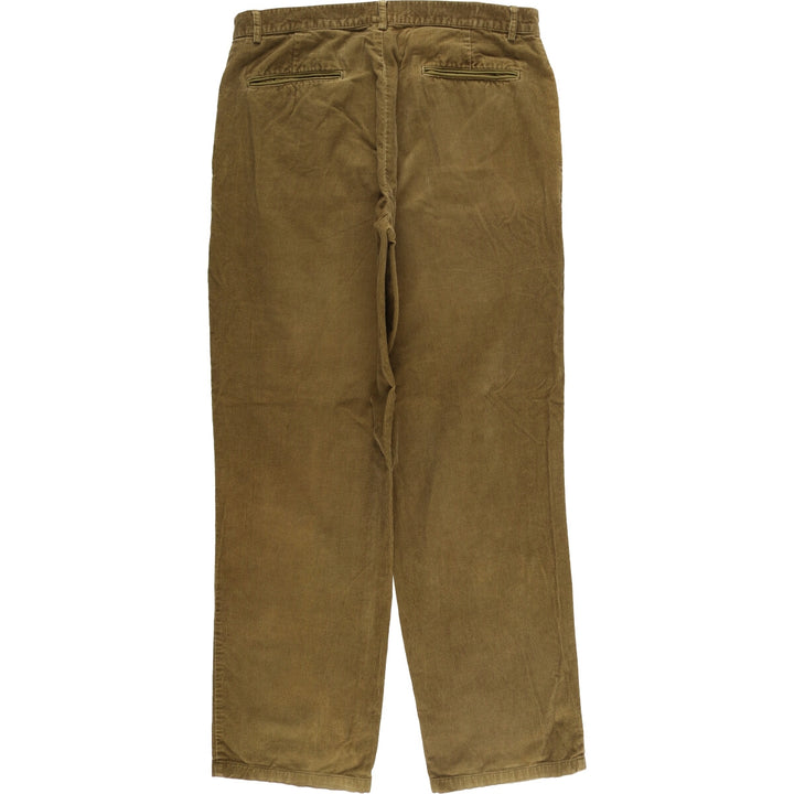 Donna Karan New York DKNY corduroy pants, men's size W36 cotton Khaki type sage green Vintage Second Hand