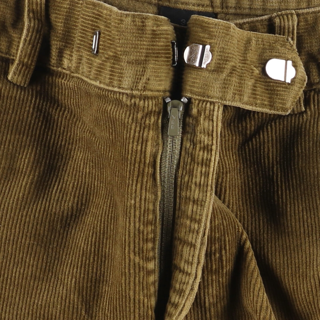 Donna Karan New York DKNY corduroy pants, men's size W36 cotton Khaki type sage green Vintage Second Hand