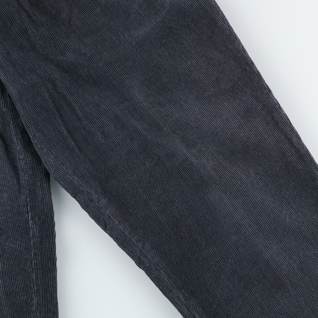 Consensus Two-pleat Corduroy Pants, Men's Size W31 cotton gray type Vintage Second Hand