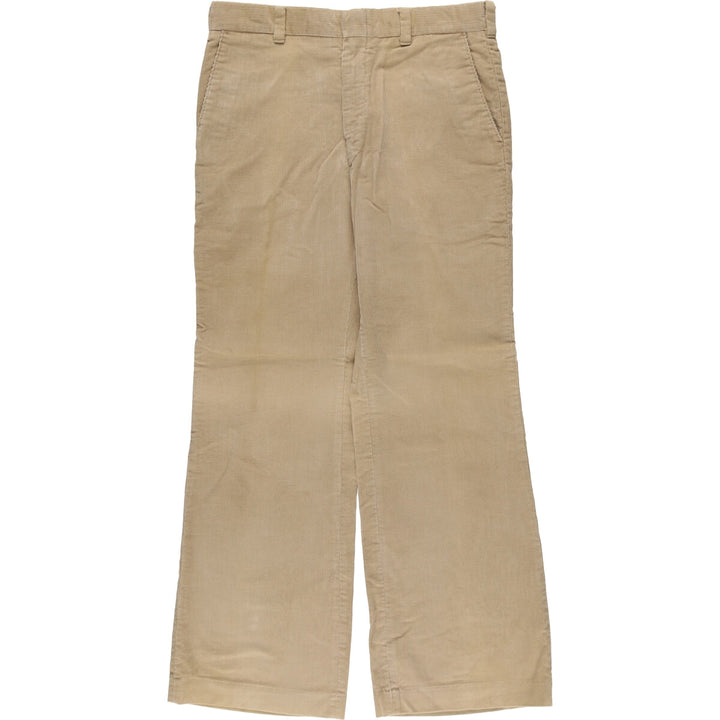 Vintage Levi's PANATELA Flare-Cut Corduroy Pants from the 1970'S and 1980s, Men's Size W32 unclear Beige type Vintage Second Hand