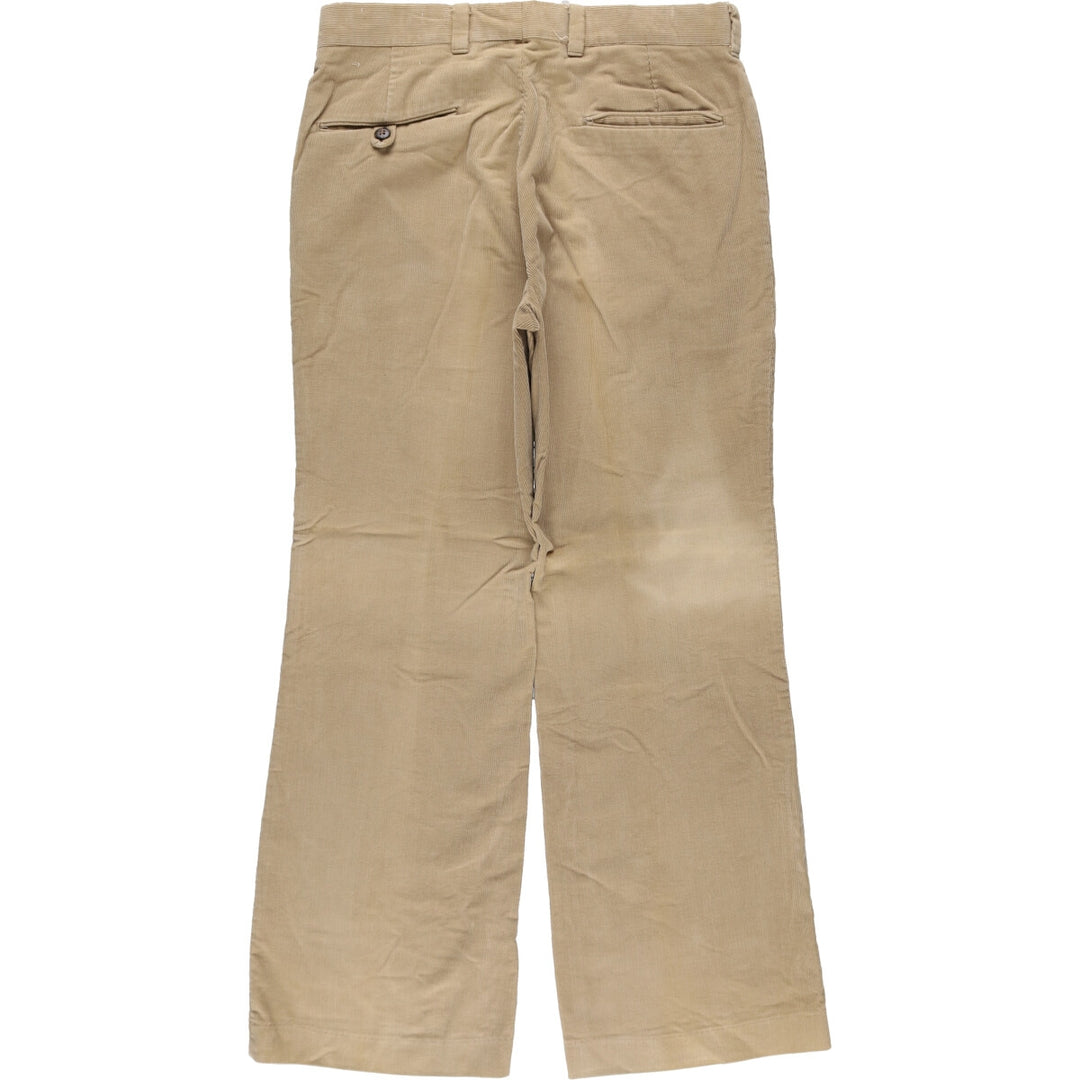 Vintage Levi's PANATELA Flare-Cut Corduroy Pants from the 1970'S and 1980s, Men's Size W32 unclear Beige type Vintage Second Hand