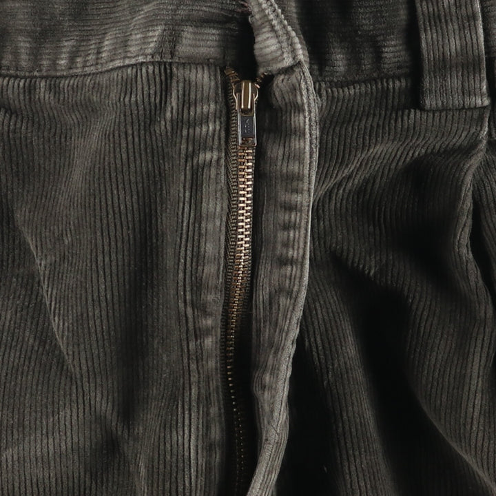 Nautica Rigger Classic Fit One-Tuck Corduroy Pants, Men's, Size 34 (approx.) cotton Khaki type sage green Vintage Second Hand