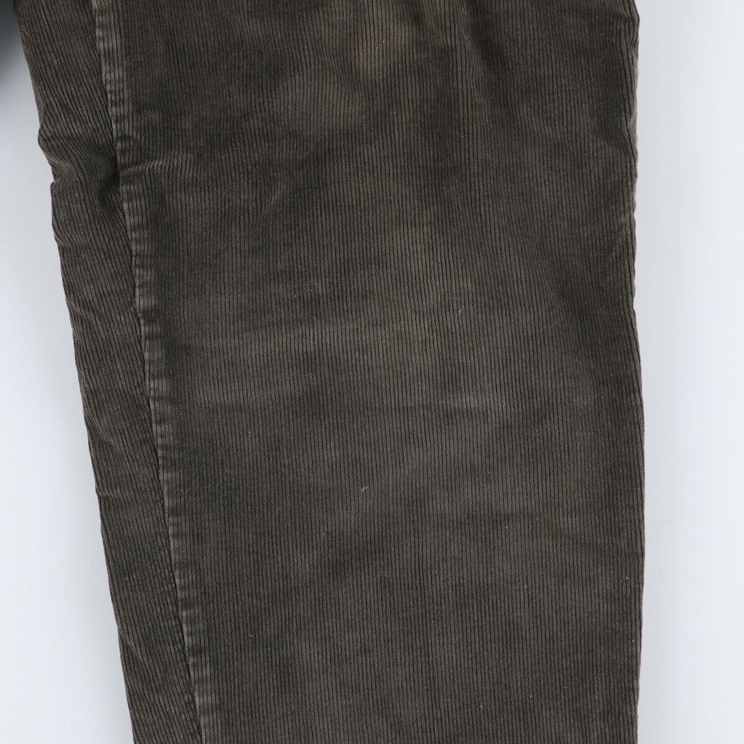 Nautica Rigger Classic Fit One-Tuck Corduroy Pants, Men's, Size 34 (approx.) cotton Khaki type sage green Vintage Second Hand