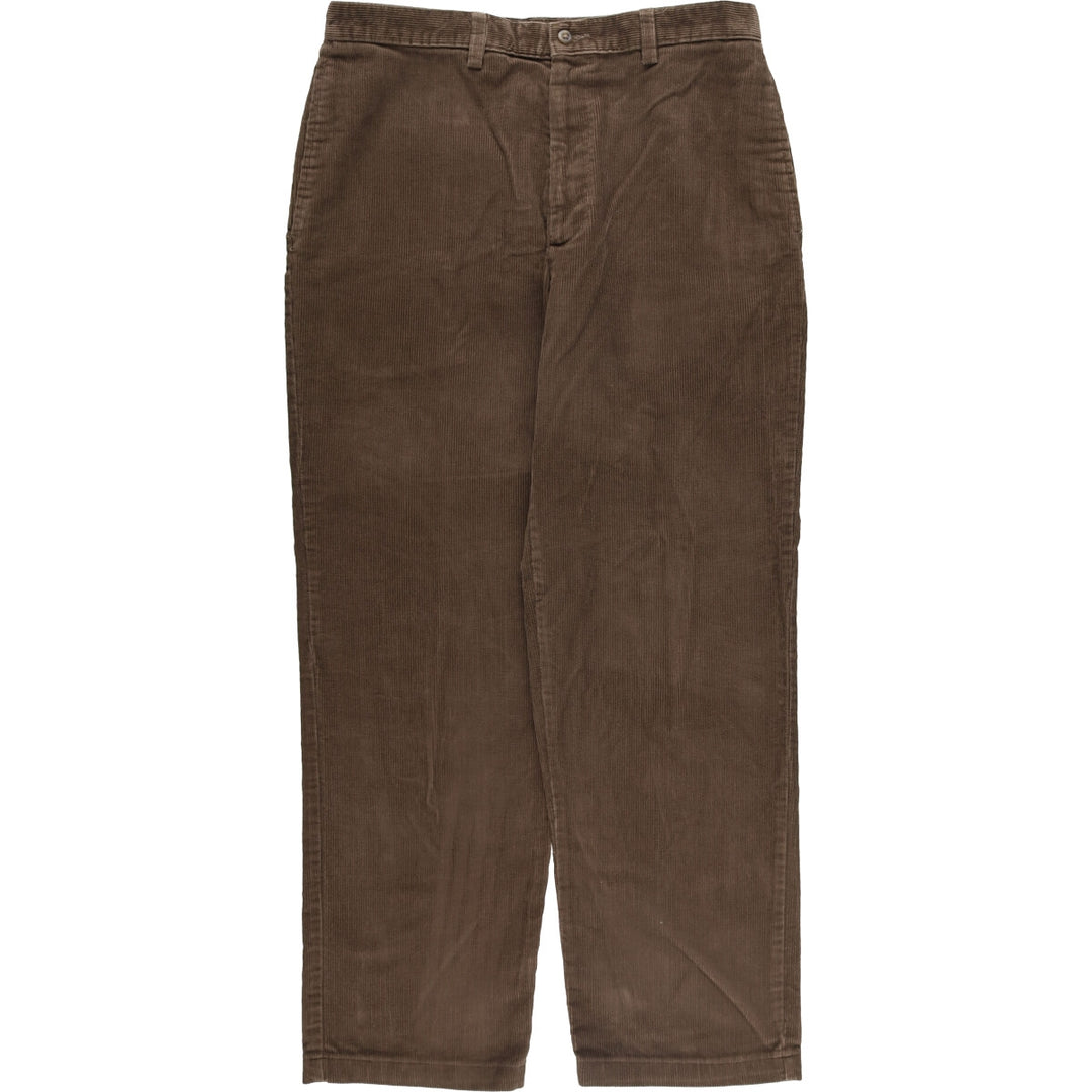 Haggar Corduroy Pants for Men, W34 cotton brown type Vintage Second Hand
