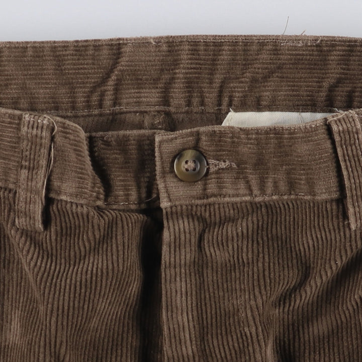 Haggar Corduroy Pants for Men, W34 cotton brown type Vintage Second Hand