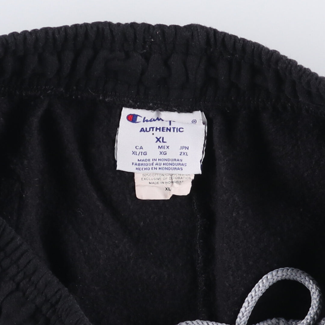 Champion Authentic Sweatpants, Men's XL cotton black type Vintage Second Hand