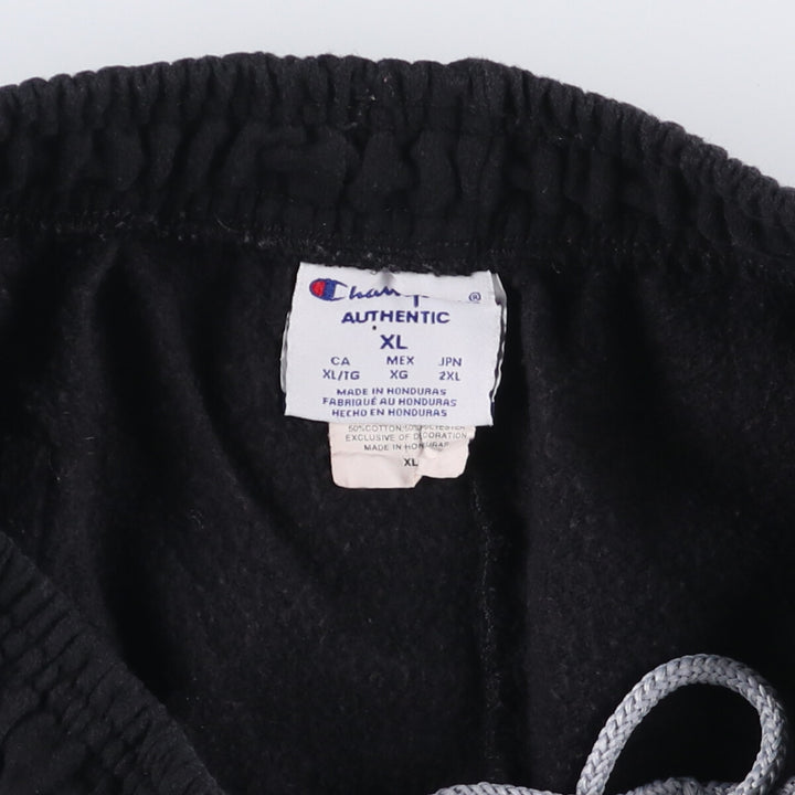 Champion Authentic Sweatpants, Men's XL cotton black type Vintage Second Hand