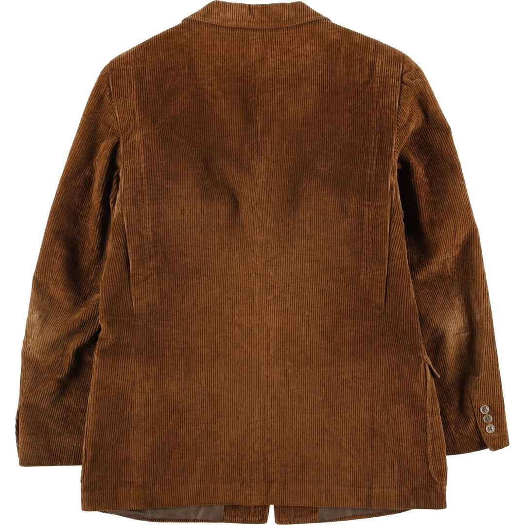 TED LAPIDUS Corduroy Tailored Jacket, Made in France, Men's Size M unclear orange type Vintage Second Hand