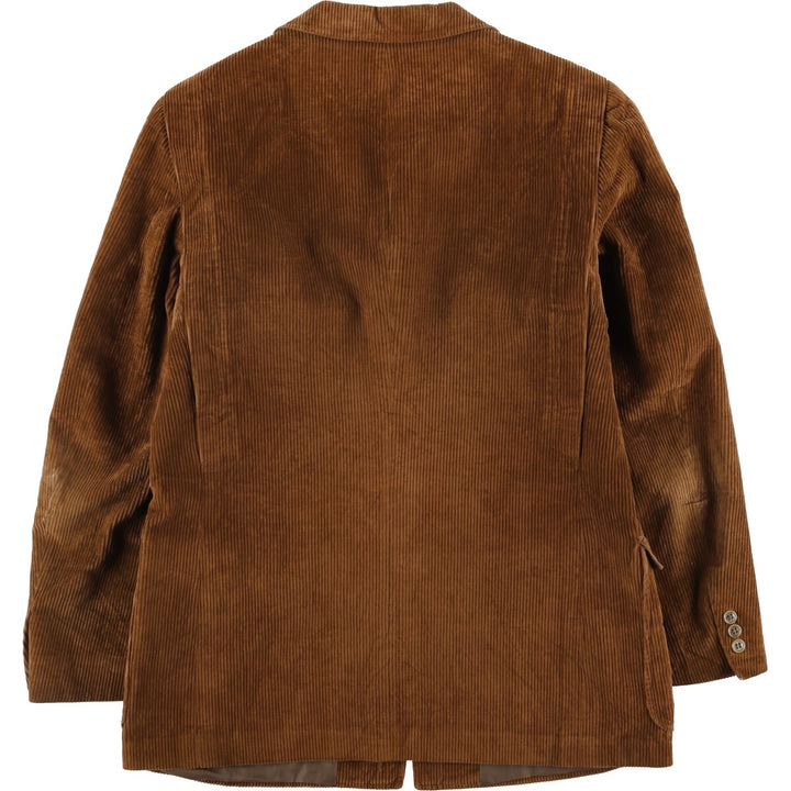 TED LAPIDUS Corduroy Tailored Jacket, Made in France, Men's Size M unclear orange type Vintage Second Hand
