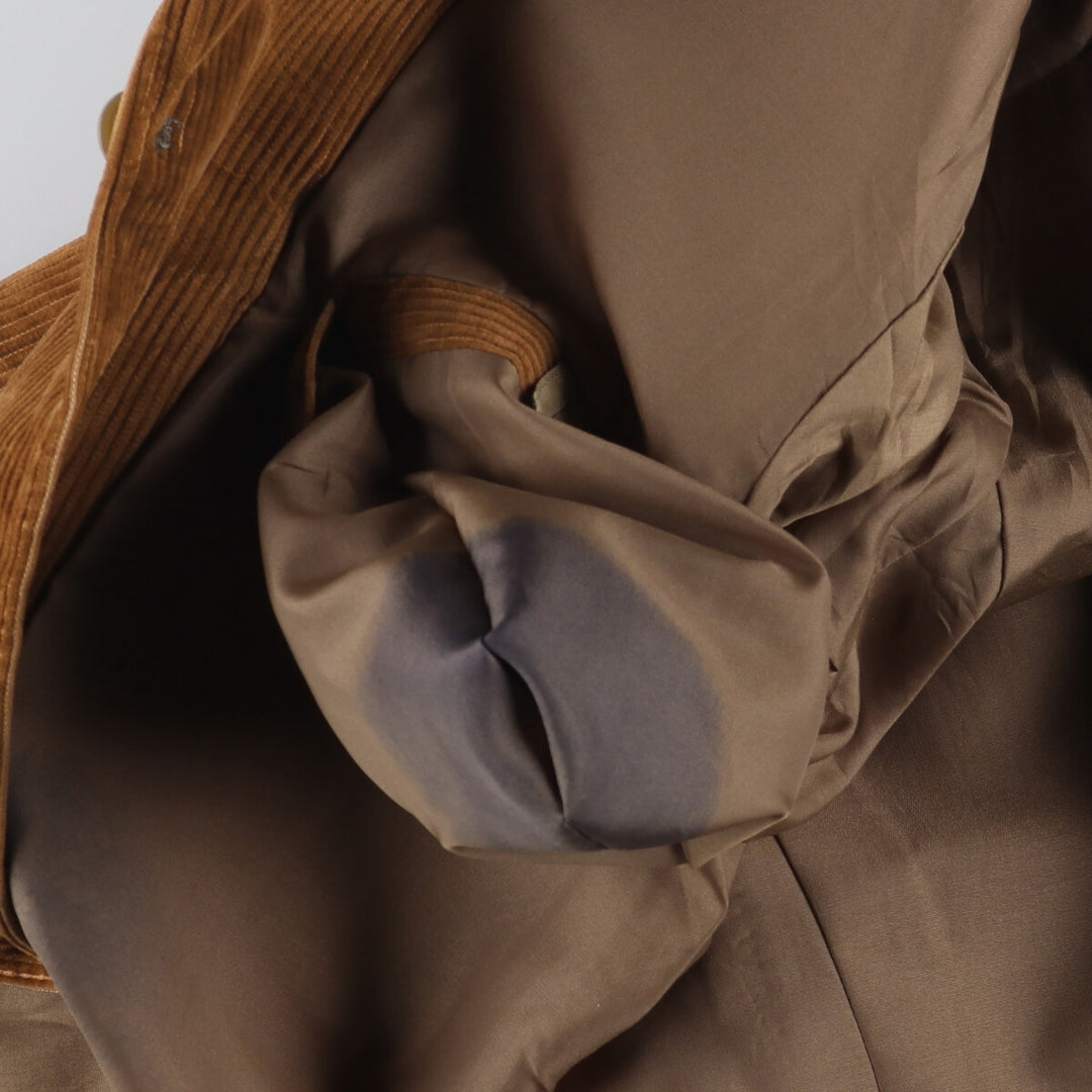TED LAPIDUS Corduroy Tailored Jacket, Made in France, Men's Size M unclear orange type Vintage Second Hand