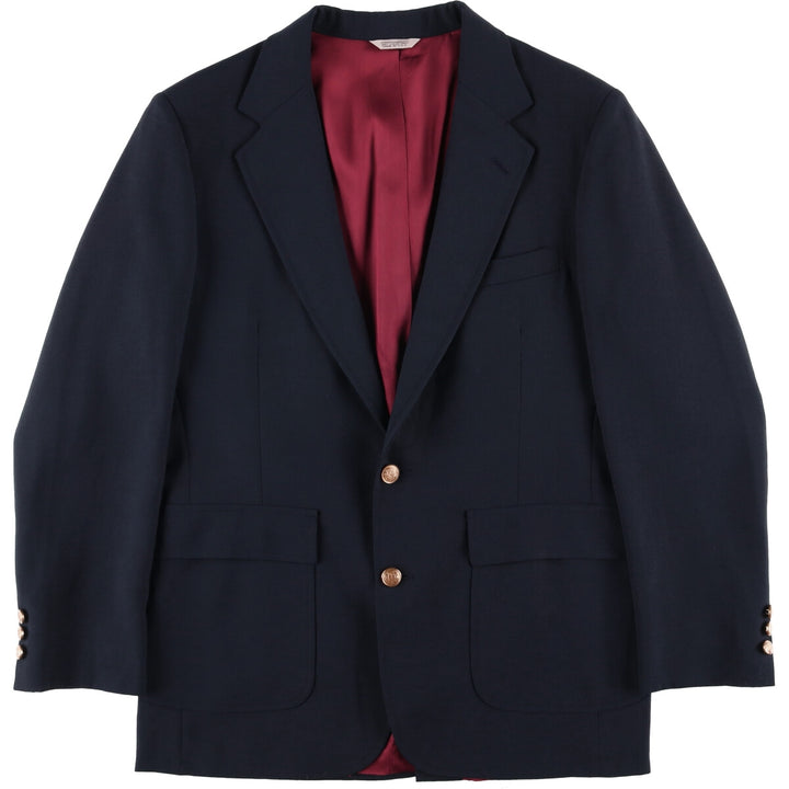 MERVYN'S TJW Navy Blazer, Tailored Jacket, Made in USA, Men's Size Medium unclear navy blue type Vintage Second Hand