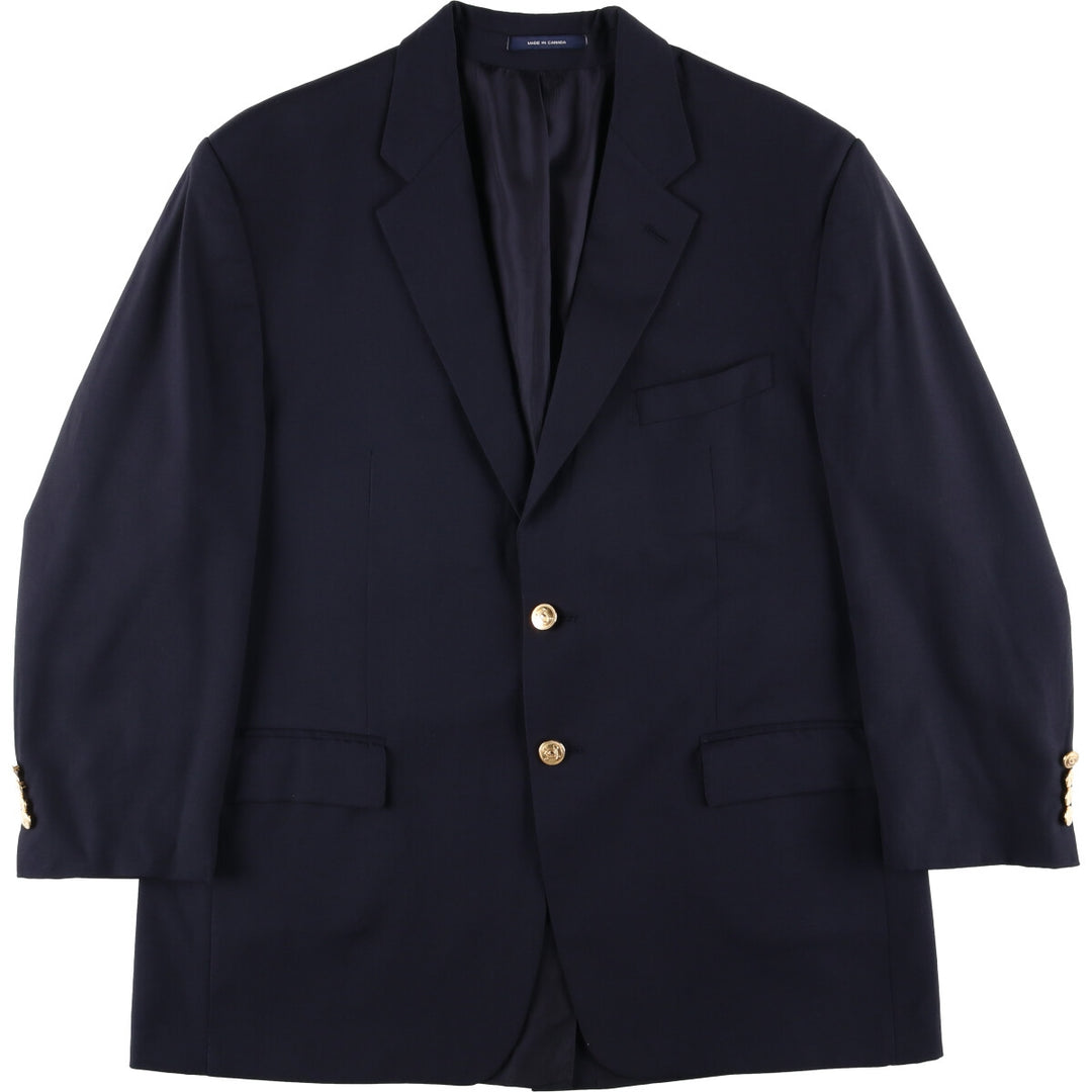 Ralph Lauren Chaps Navy Blazer, Tailored Jacket, Made in Canada, Men's Size L unclear navy blue type Vintage Second Hand