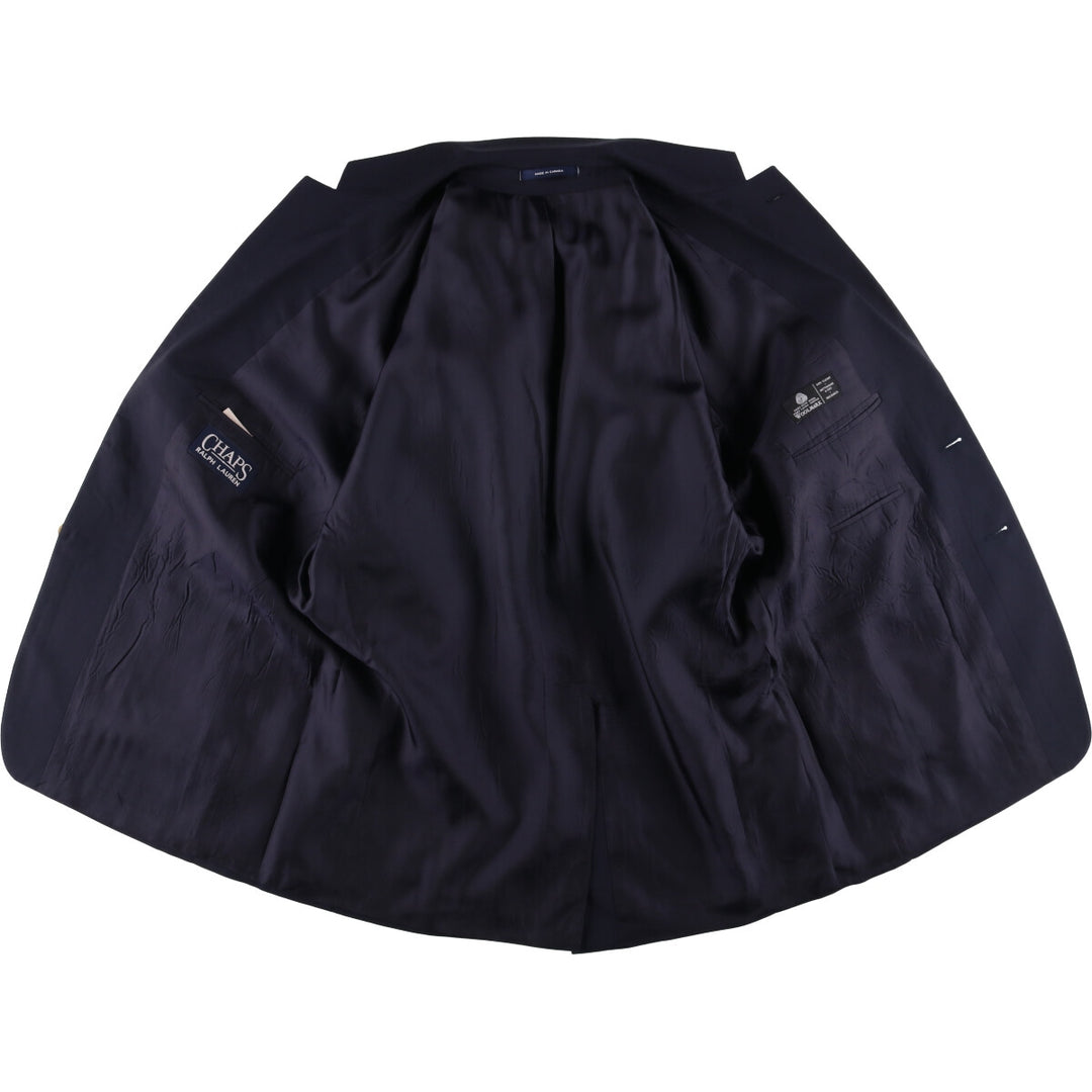 Ralph Lauren Chaps Navy Blazer, Tailored Jacket, Made in Canada, Men's Size L unclear navy blue type Vintage Second Hand