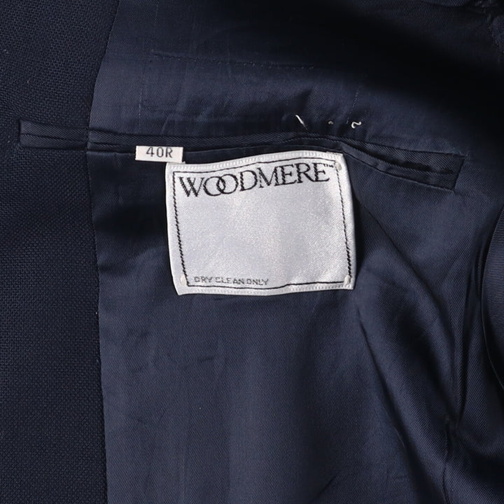 WOODMERE Navy Blazer, Tailored Jacket, Men's Size M unclear navy blue type Vintage Second Hand