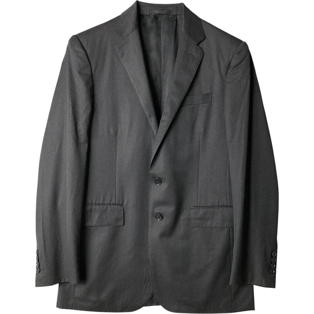 Ralph Lauren wool tailored jacket, made in Italy, men's size S wool Charcoal Vintage Second Hand