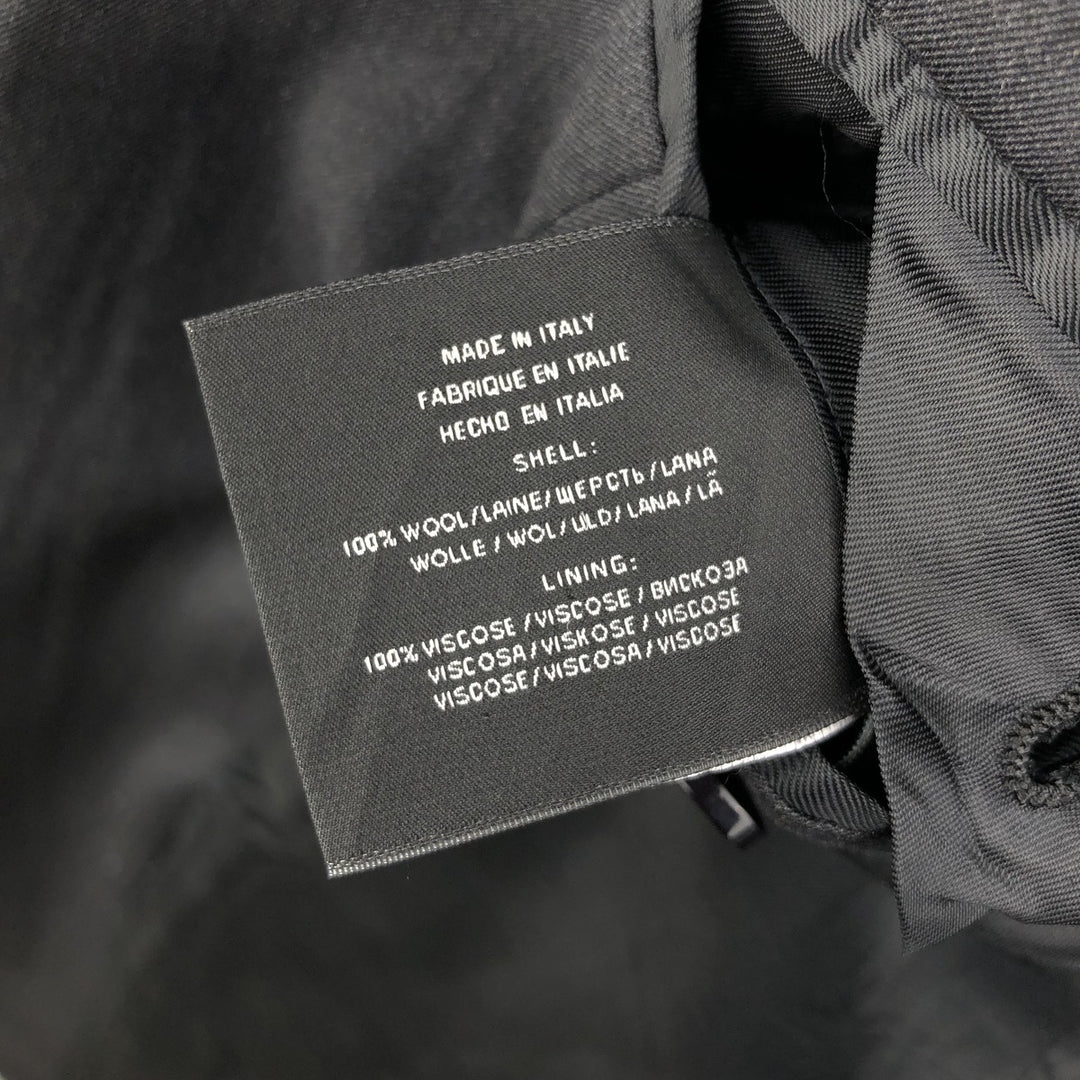 Ralph Lauren wool tailored jacket, made in Italy, men's size S wool Charcoal Vintage Second Hand