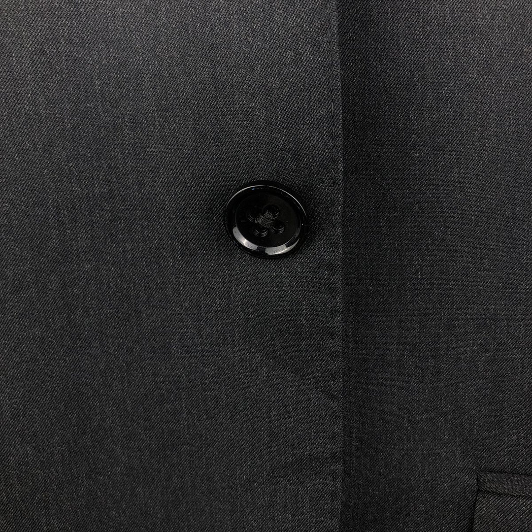 Ralph Lauren wool tailored jacket, made in Italy, men's size S wool Charcoal Vintage Second Hand