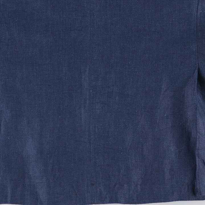 Ralph Lauren POLO RALPH LAUREN linen tailored jacket, men's size M linen navy blue type Vintage Second Hand