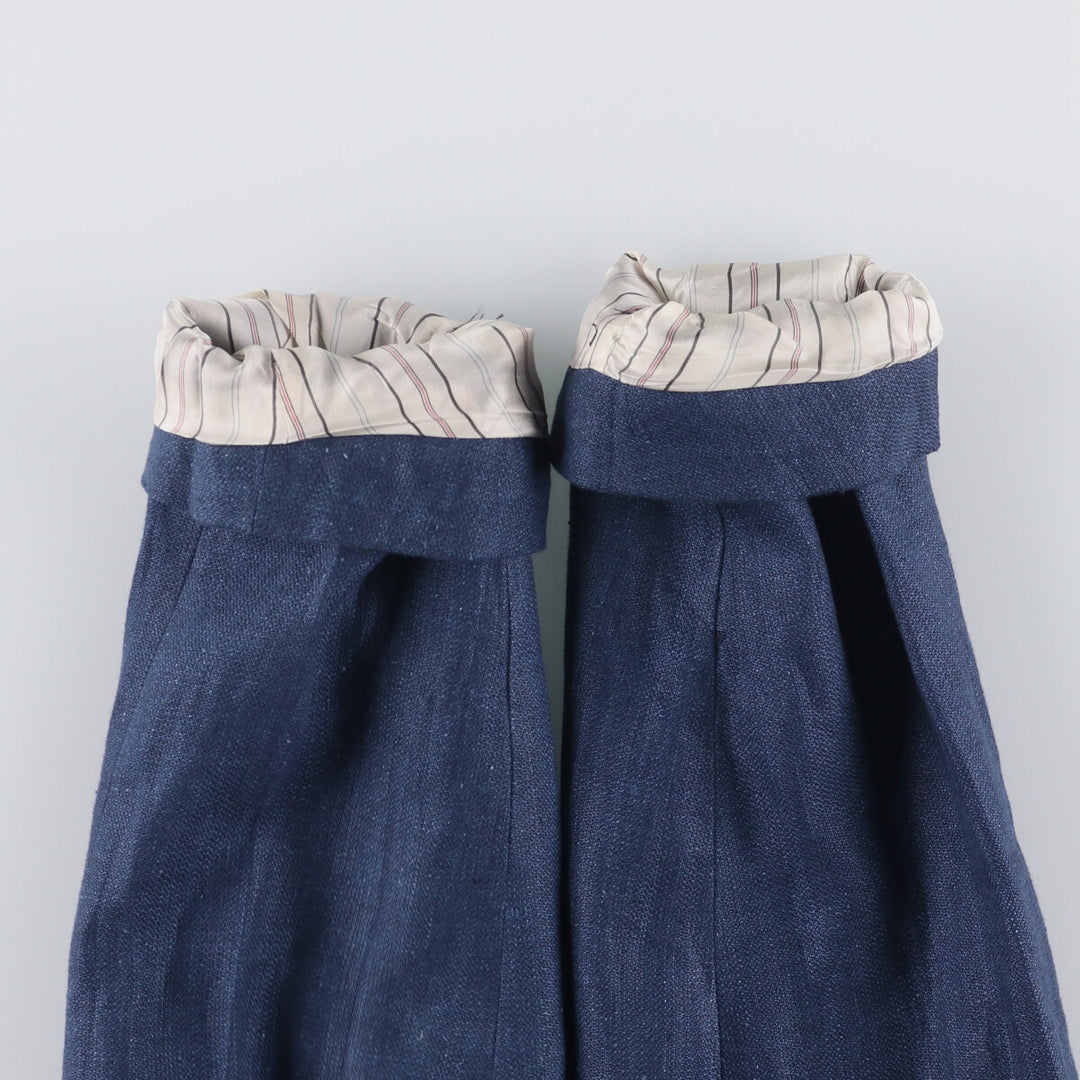 Ralph Lauren POLO RALPH LAUREN linen tailored jacket, men's size M linen navy blue type Vintage Second Hand