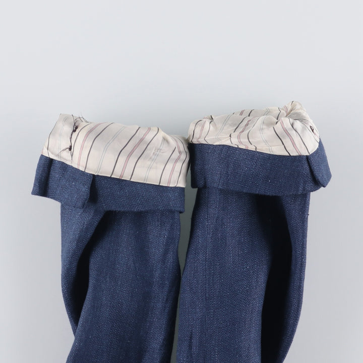 Ralph Lauren POLO RALPH LAUREN linen tailored jacket, men's size M linen navy blue type Vintage Second Hand