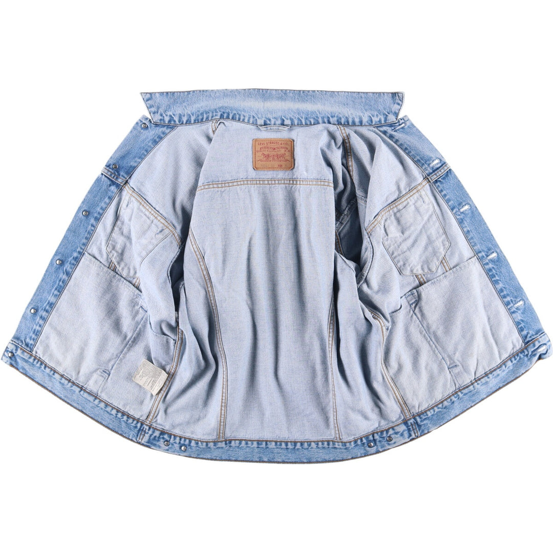 90'S Levi's 70503-0210 denim jacket, G-jacket, men's XL size, vintage cotton blue type Vintage Second Hand