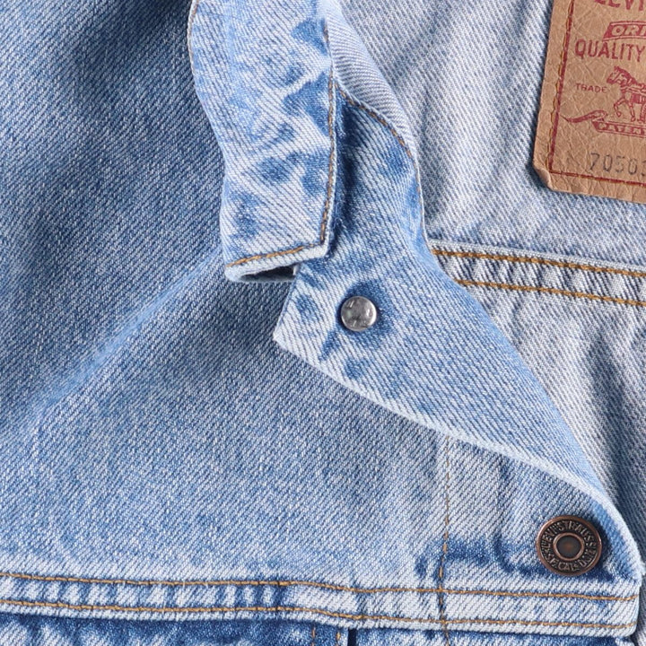 90'S Levi's 70503-0210 denim jacket, G-jacket, men's XL size, vintage cotton blue type Vintage Second Hand