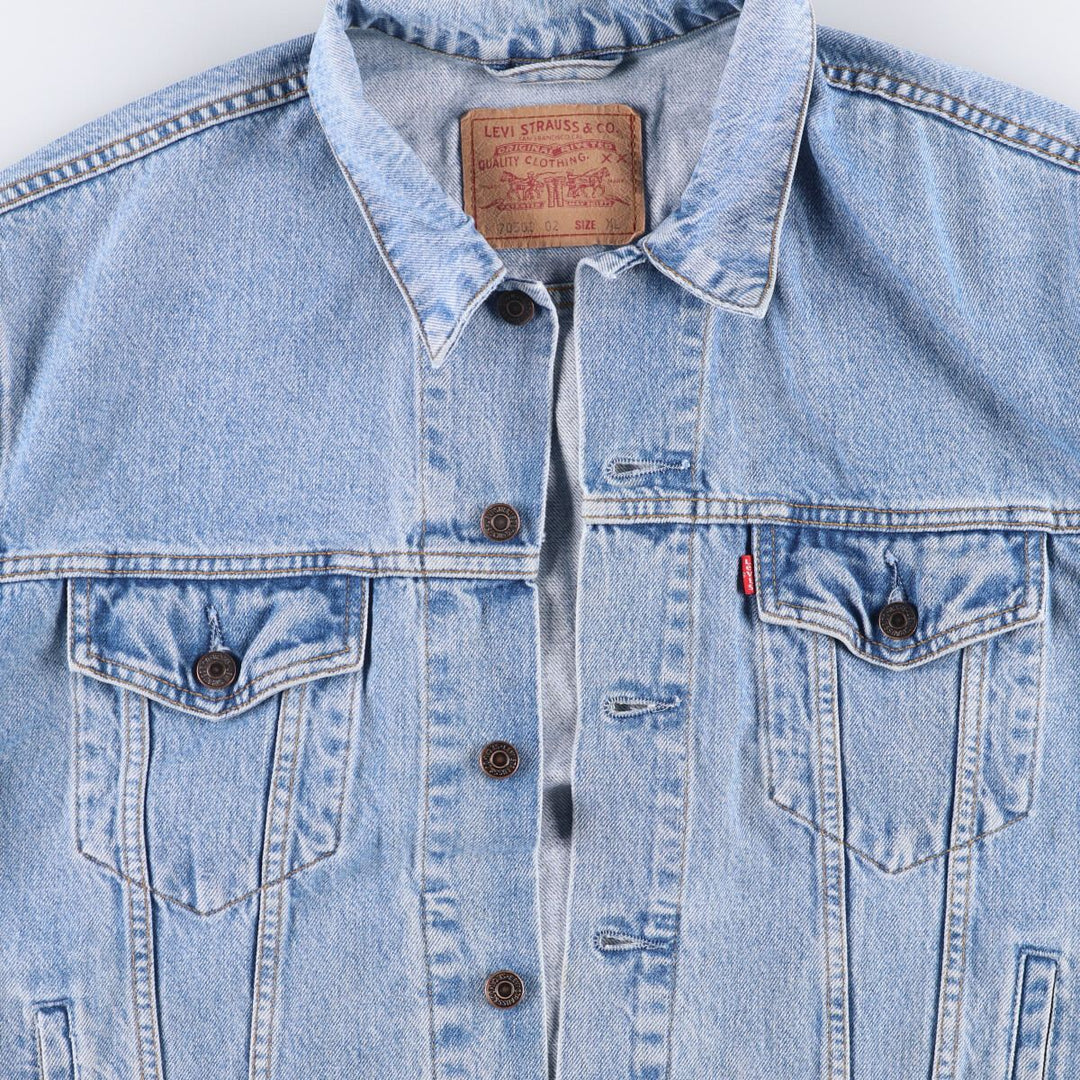 90'S Levi's 70503-0210 denim jacket, G-jacket, men's XL size, vintage cotton blue type Vintage Second Hand