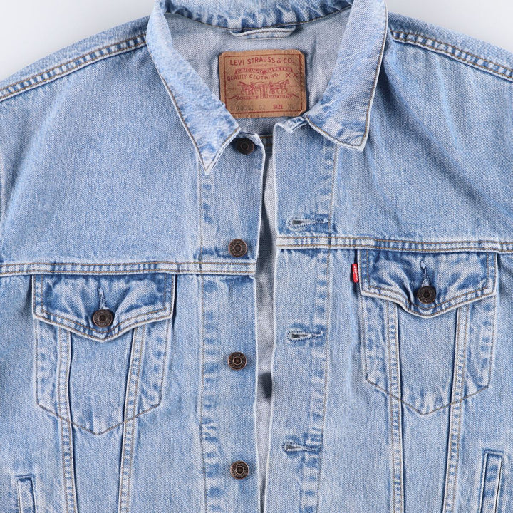 90'S Levi's 70503-0210 denim jacket, G-jacket, men's XL size, vintage cotton blue type Vintage Second Hand