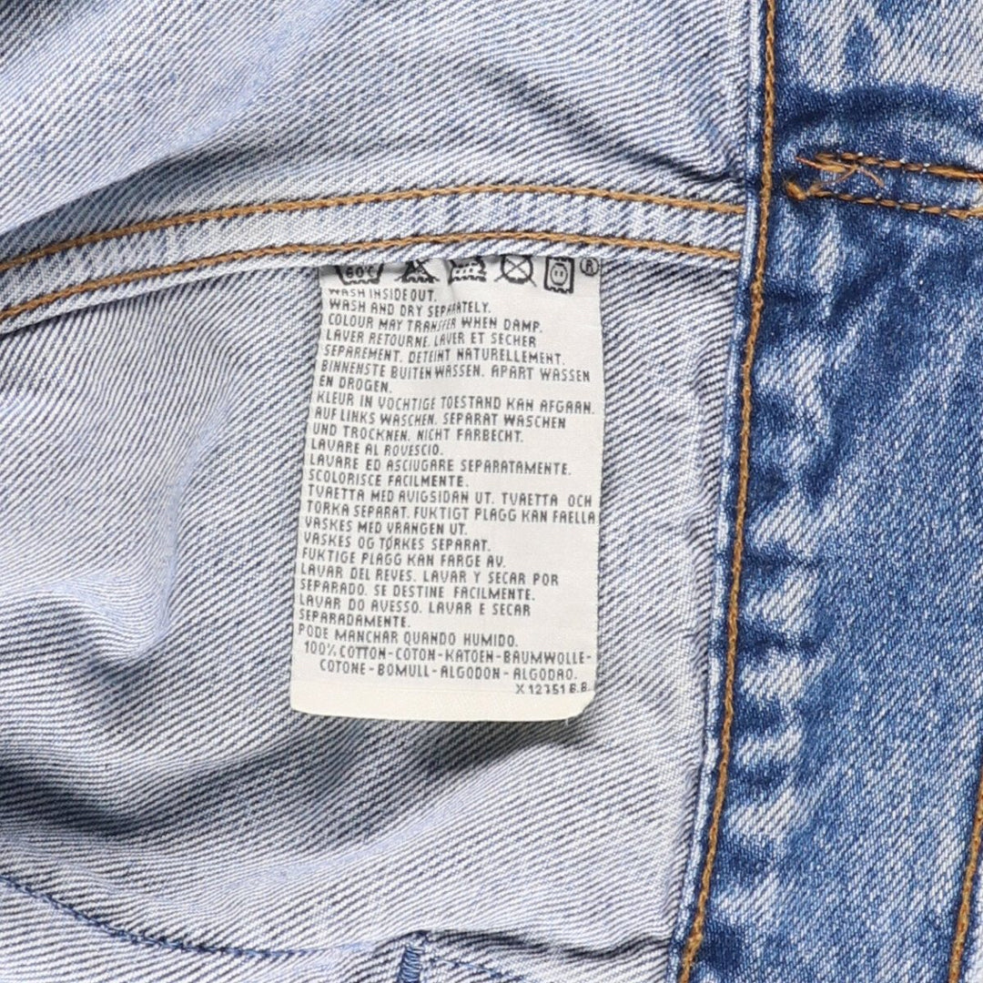 90'S Levi's 70503-0216 Denim Jacket, Men's Size XL, Vintage cotton blue type Vintage Second Hand