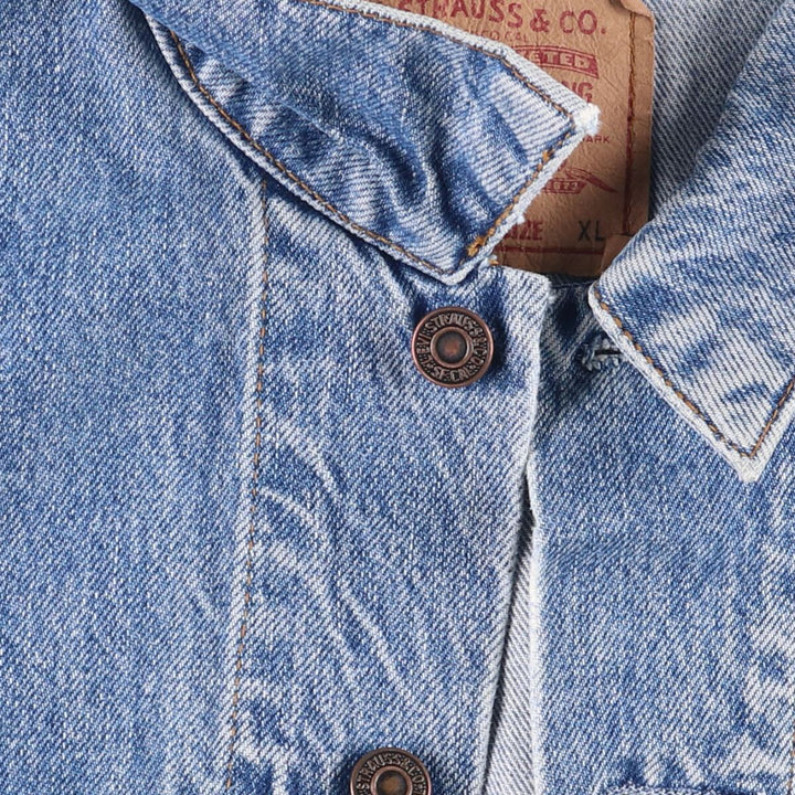 90'S Levi's 70503-0216 Denim Jacket, Men's Size XL, Vintage cotton blue type Vintage Second Hand
