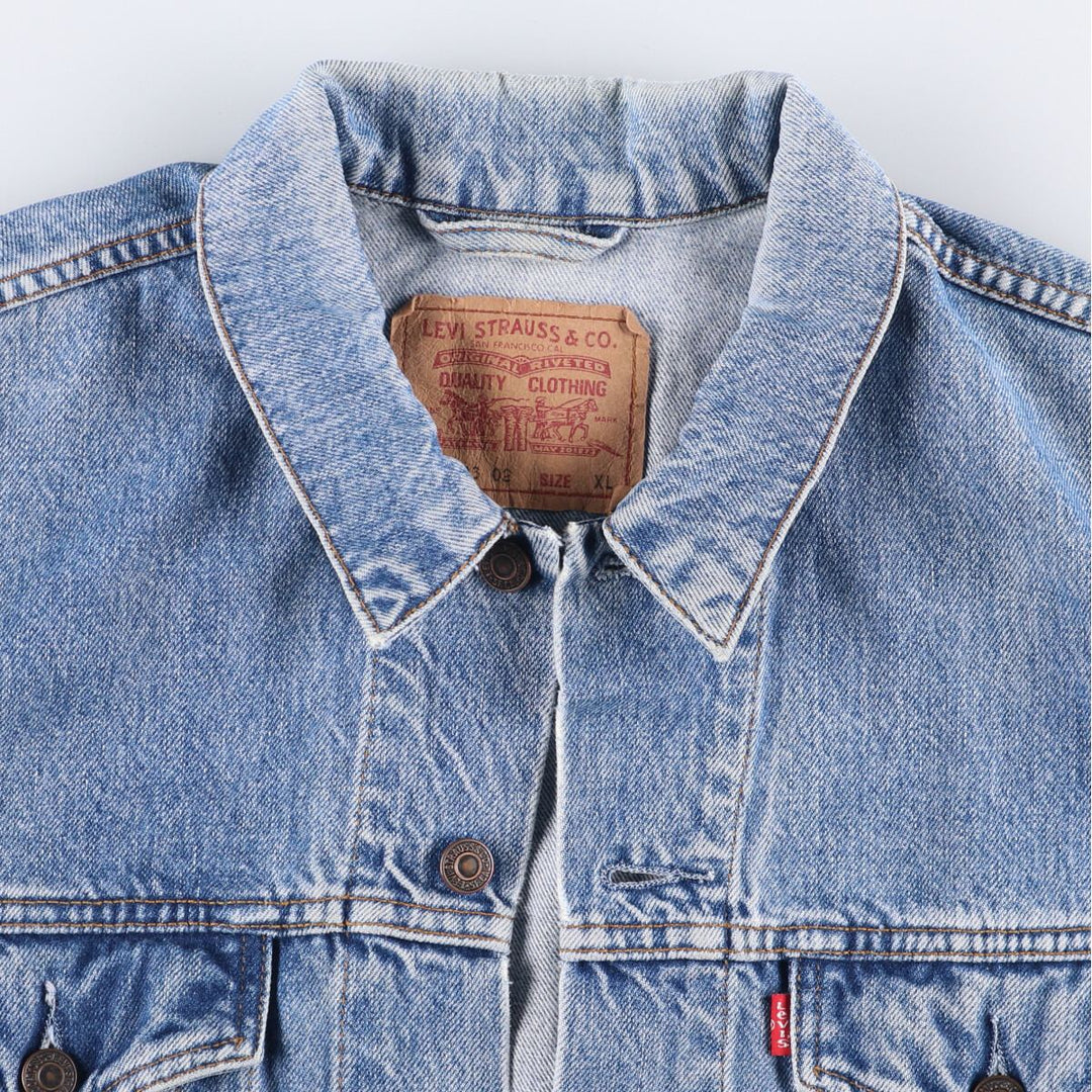 90'S Levi's 70503-0216 Denim Jacket, Men's Size XL, Vintage cotton blue type Vintage Second Hand