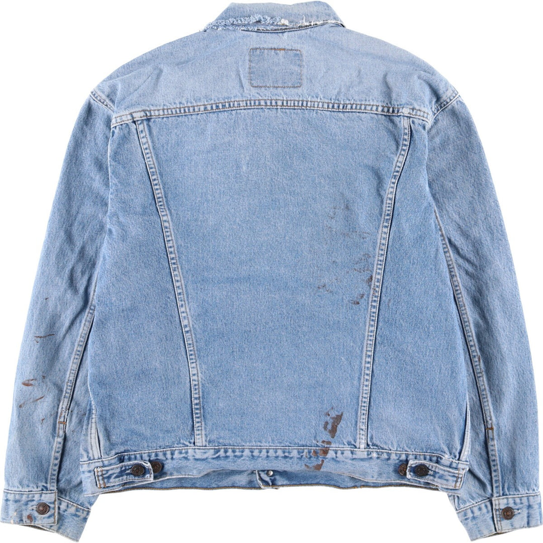 90'S Levi's 70503-0216 Denim Jacket, Men's Size XL, Vintage cotton blue type Vintage Second Hand