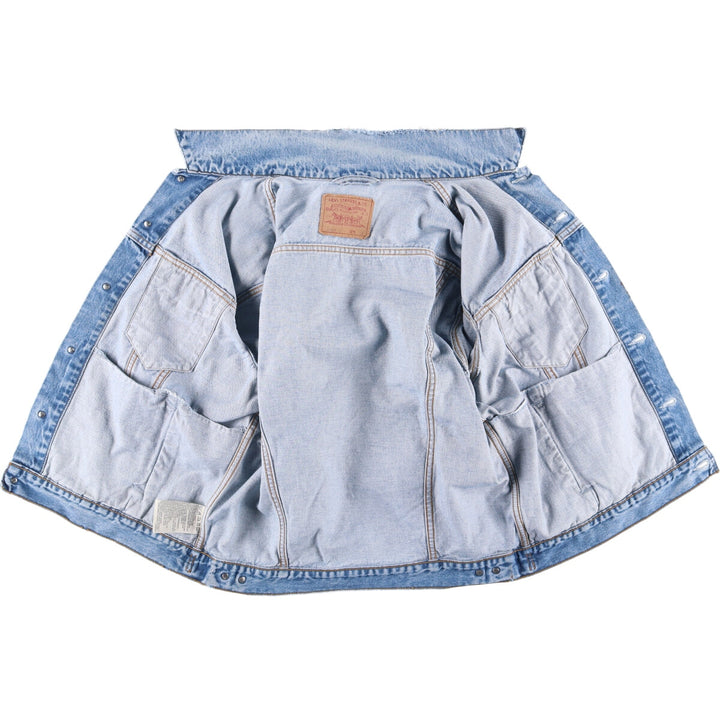 90'S Levi's 70503-0216 Denim Jacket, Men's Size XL, Vintage cotton blue type Vintage Second Hand