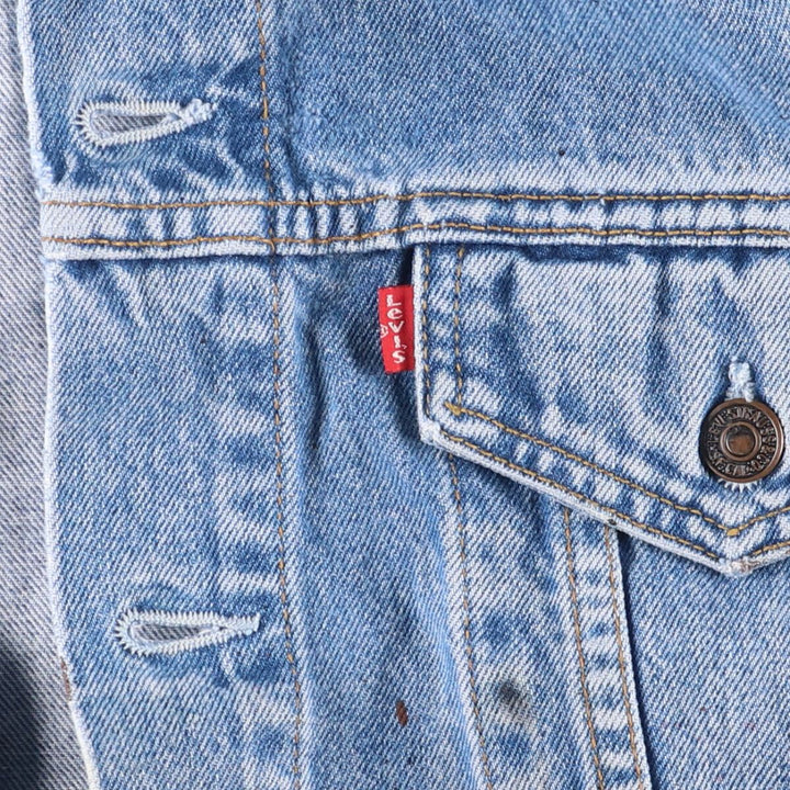 90'S Levi's 70503-0216 Denim Jacket, Men's Size XL, Vintage cotton blue type Vintage Second Hand