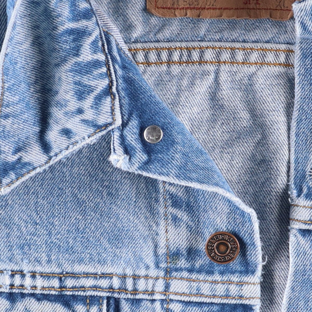 90'S Levi's 70503-0216 Denim Jacket, Men's Size XL, Vintage cotton blue type Vintage Second Hand